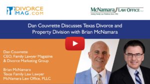 Texas divorce and property division